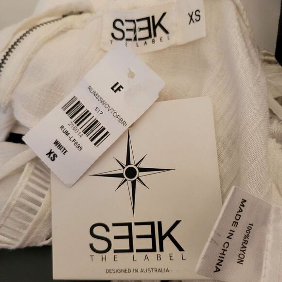 Seek The Label White Tank (Size XS) - Picture 6 of 7